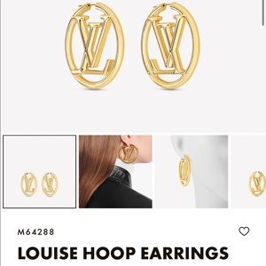 Louis Vuitton hoop earrings